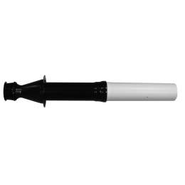 Вертикальный наконечник для коакс. трубы полипропиленовый диам. 60/100 мм — антиобледeнительное исполнение. (KUG71413581) - KUG71413581