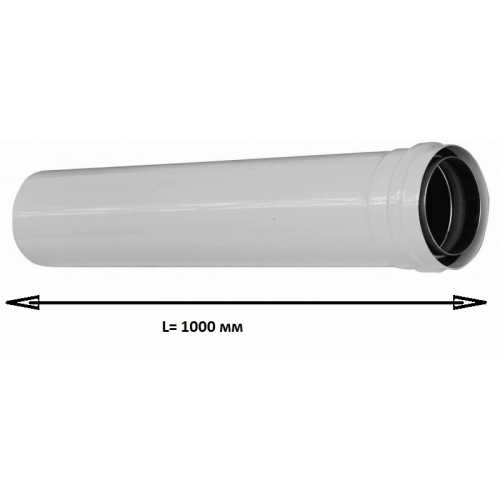 Труба эмалированная диам. 80 мм, длина 1000 мм (Оригинал), KHG71401831- KHG71401831-