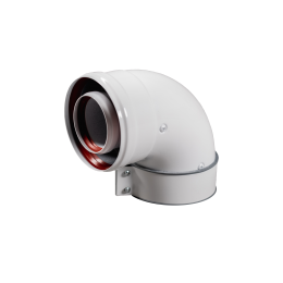 Начальный коаксиальный отвод 90° для всех котлов BAXI кроме ECO Classic / ECO Nova до 24 кВт, диам. 60/100 мм, MT71410142 - MT71410142