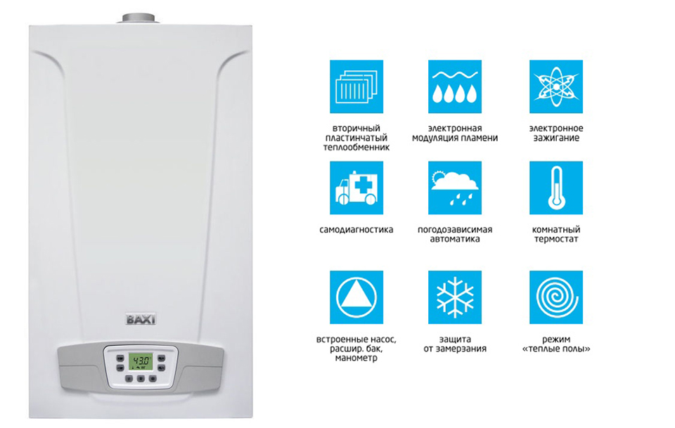 BAXI ECO-4s - настенный газовый котел